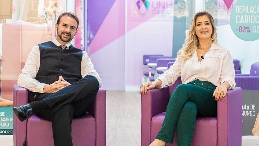 Fundadores da Unhas Cariocas, Marina Groke e Maurício Cesar